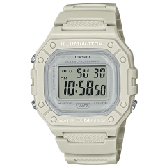 Casio Orologio Casio in resina di colore bianco W-218HC-8AVEF