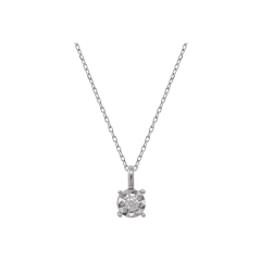 Eureka Future Diamonds Girocollo in oro bianco 9kt con centrale punto luce PL009-9KT/GR1