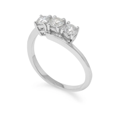 Eureka Future Diamonds Anello Eureka in oro 9 Kt con diamanti 0,60 Ct TRI008-9KT/GR2