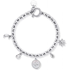 Brosway Bracciale Brosway in acciaio316L con charms BHKB127