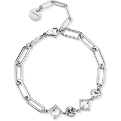 Brosway Bracciale Brosway in acciaio316L e cristalli BEH13