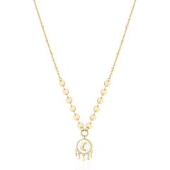 Brosway Collana Brosway in acciaio316L gold con luna BHKN080