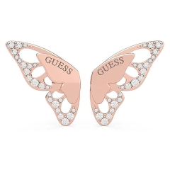 Guess Orecchini farfalla Guess in acciaio rosè JUBE70/189JW