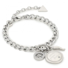 Guess Bracciale portafortuna Guess in acciaio  JUBB70/055JW