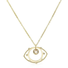 Brosway Collana occhio Brosway in acciaio gold BGO01