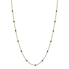 Brosway Collana Brosway in acciaio gold e perline smalto BCT62