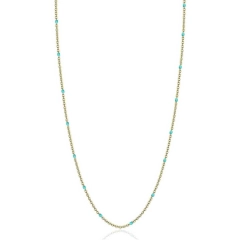 Brosway Collana Brosway in acciaio gold perline smalto BCT63