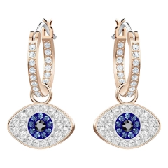 Swarovski orecchini donna gioielli Swarovski Duo Evil Eye 5425857