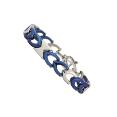 Aragonesi Bracciale Alicante acciaio bicolore silver/blu BR2502