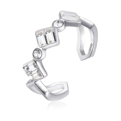 Brosway Anello JUICE in acciaio con swarovski misura 14 BJU31B