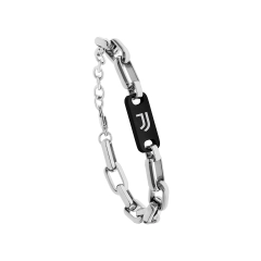 Lowell Bracciale acciaio Lowell Gioielli Squadre Juventus B-JB013UAS