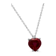 Eureka Future Diamonds Collana oro 9Kt con cuore lab grown diamond Eureka GIR006R-9K/G2