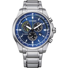 Citizen Orologio cronografo Citizen Eco Drive in acciaio AT1190-87L