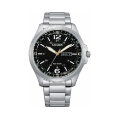 Citizen Orologio analogico Citizen Eco Drive in acciaio AW0110-82E