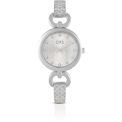 Ops Orologio analogico Ops in acciaio silver OPSPW-857