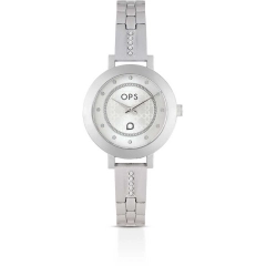 Ops Orologio analogico Ops in acciaio silver OPSPW-860