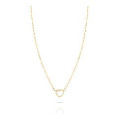 Ops Collana Ops in acciaio gold con cuore OPSCL-778