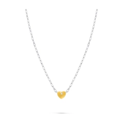 Ops Collana Ops in acciaio silver con cuore OPSCL-779