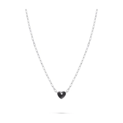 Ops Collana Ops in acciaio silver con cuore OPSCL-781