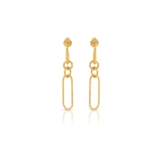 Ops Orecchini Ops in ottone placcati in Oro24K OPS-LUX202OR