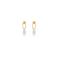 Ops Orecchini Ops in ottone placcati in Oro24K OPS-LUX214OR