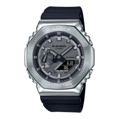 Casio Orologio multifunzione Casio in acciaio GM-2100-1AER