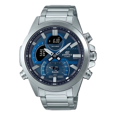 Casio Orologio multifunzione Casio in acciaio ECB-30D-2AEF