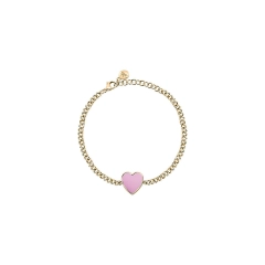 Morellato Bracciale Morellato in acciaio gold e charm cuore SAVA08