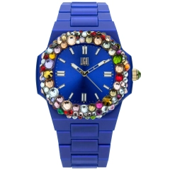 Light Time LIGHT TIME Mod. POLYCARBONATE - Blue w-strass