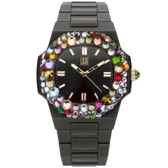 Light Time LIGHT TIME Mod. POLYCARBONATE - Black w-strass