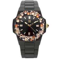 Light Time LIGHT TIME Mod. POLYCARBONATE - Black w-strass