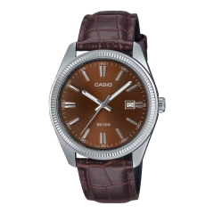 Casio Collection & Vintage CASIO CLASSIC Mod. DATE - Leather strap - Brown