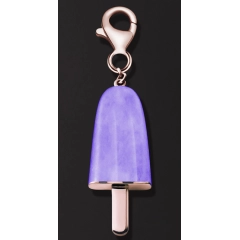 Ambrosini AMBROSINI JEWELS -  PENDENTE ARGENTO 925°  ghiacciolo finitura rosé pietra viola piccolo (21x14 mm)