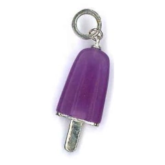 Ambrosini AMBROSINI JEWELS -  PENDENTE ARGENTO 925°  ghiacciolo finitura bianca pietra viola medio (29.5x13 mm)