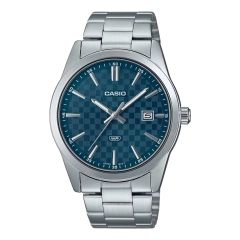 Casio Collection & Vintage CASIO DATE CARBON LOOK DIAL - Petrol Blue