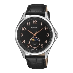 Casio CASIO COLLECTION Mod. MOONPHASES - SILVER LEATHER