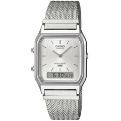 Casio CASIO VINTAGE Mod. EDGY COLLECTION SUNRAY DIAL - MESH STRAP, SILVER