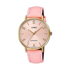 Casio CASIO COLLECTION Mod. MINIMAL GOLD, LEATHER - PINK