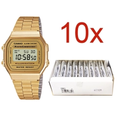 Casio CASIO VINTAGE Mod. A168WG-9E PACK 10 PCS