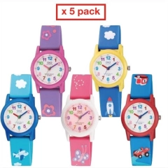 Q&q Q&Q FASHION Mod. VR99_PACK 5 KIDS WATCHES / 5 OROLOGI BIMBO