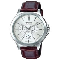 Casio CASIO COLLECTION Mod. MULTIFUNCTION SILVER, Leather