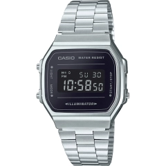 Casio Collection & Vintage orologio digitale uomo Casio Retro Argentato/Acciaio A168WEM-1EF