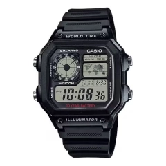 Casio Collection & Vintage CASIO SPORT Mod. WORLD TIME ILLUMINATOR 5 ALARMS - FUTURE CLASSIC COLLECTION - BLACK