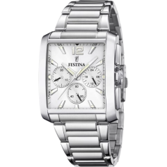 Festina OROLOGIO FESTINA F20635/1 GRIGIO ARGENTO CINTURINO IN ACCIAIO INOSSIDABILE 316L, UOMO