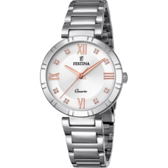 Festina OROLOGIO FESTINA MADEMOISELLE F16936/B ARGENTO CON CINTURINO IN ACCIAIO, DONNA