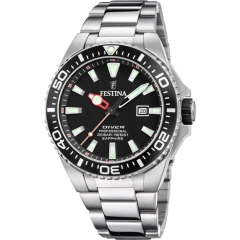 Festina Orologio Festina F20663/3 Nero Cinturino Acciaio 316L
