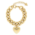 Bracciale cuore Guess in acciaio dorato JUBB70/041JW