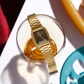 CASIO VINTAGE Mod. EDGY COLLECTION SUNRAY DIAL, GOLD- BLACK