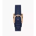 Orologio Harwell a tre sfere con cinturino in pelle LiteHide™ blu navy